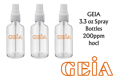 GEIA 200ppm 3.3oz Spray Bottle 4 PACK